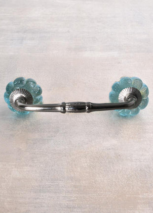 Turquoise Melon Shape Glass Pull
