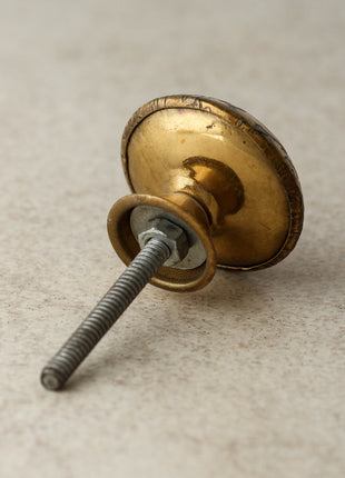 Brass leaf design knob