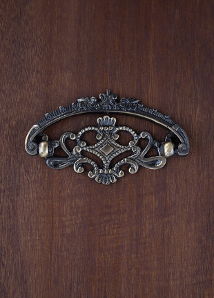 Traditional Design Small Antique Brass Door Handle