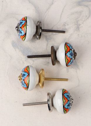 Multicolor Round Ceramic Kitchen Cabinet Knob