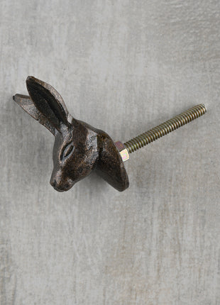 Unique Metallic Deer Head Knob