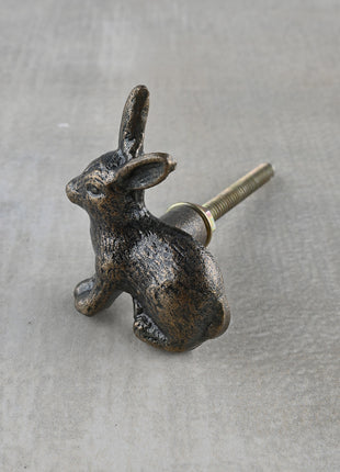 Unique Metallic Rabbit Shape Knob