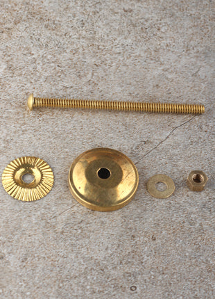 Brass Polished Metal Screw Set of 5 pcs