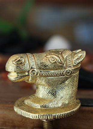 Decorative Horse Shape Solid Brass Metal Knob