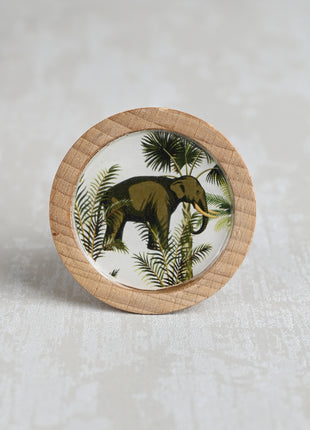 Jungle Theme Cabinet Knob Elephant Design