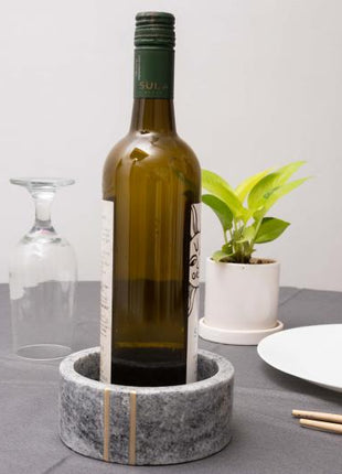 White Marble Wine Bottle Coaster