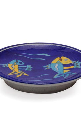 Two Fish on Blue Base Plate 8