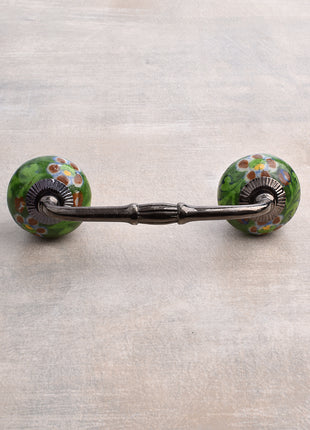 Decorative Beaded Green Pull for Drawer