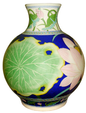Masterpiece Collection - Blue, Green, Pink, Turquoise and Yellow Vase (Design 2)