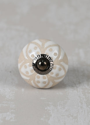 White Ceramic Knob