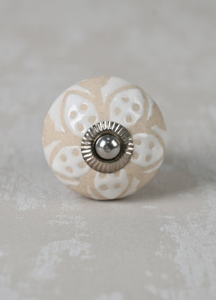 White Ceramic Knob