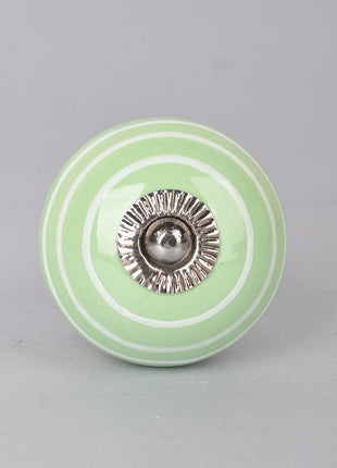 Green Color Ceramic Cebinet Knob