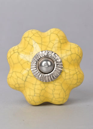 Yellow Ceramic Cabinet Knob