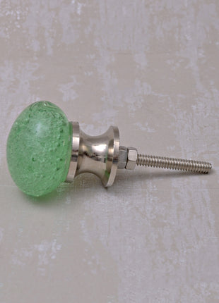 Stylish Aqua Sea Green Bubble Glassware Drawer Knob