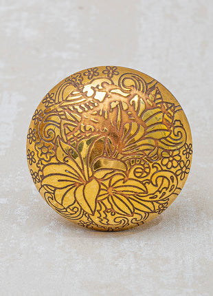 Brass Antique Round  Shape Cabinet Drawer Knob