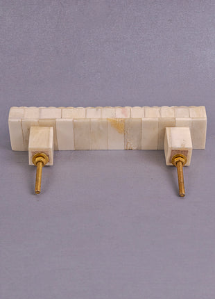 Natural Handmade Horn Bone Drawer Pull-White