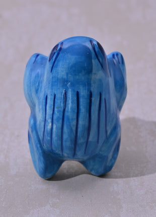 Turquoise Frog Ceramic Cabinet Kid Knob