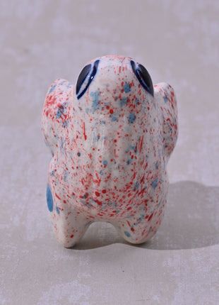 Kids Colorful Spatter Ceramic Frog knob