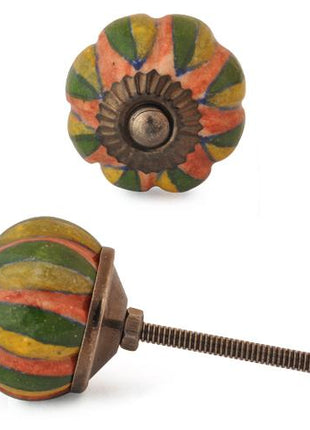 Green,Yellow and Brown Melon knob