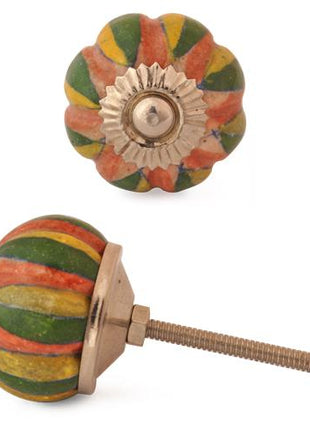 Green,Yellow and Brown Melon knob