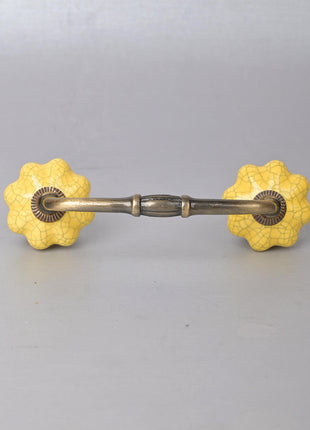 Yellow Ceramic Cabinet Pull