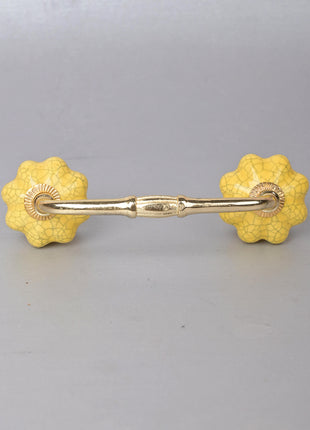 Yellow Ceramic Cabinet Pull