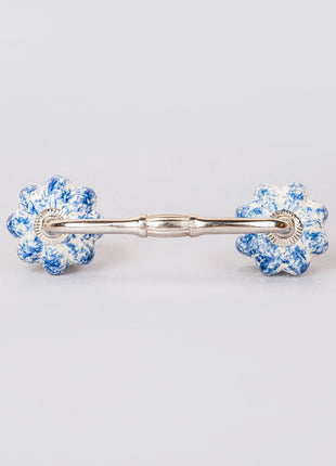 Blue Color Ceramic Knob Drawer Cabinet Pull