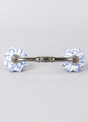 Blue Color Ceramic Knob Drawer Cabinet Pull