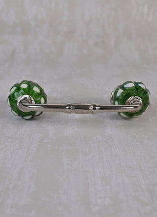 Vintage Green Melon Shaped Ceramic Wardrobe Cabinet Pull