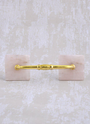 Agate Natural Gemstone Cabinet Furniture Pull - Pink