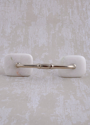 Agate Natural Gemstone Cabinet Furniture Pull - White