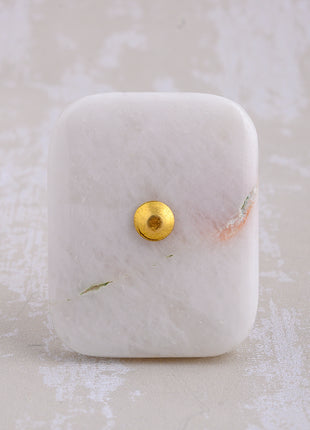 Agate Natural Gemstone Cabinet Furniture Knobs - White