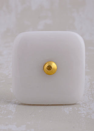 Agate Natural Gemstone Cabinet Furniture Knobs - White