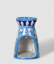 Turquoise, Blue and White Ceramic Pottery Oil Burner/Warmer