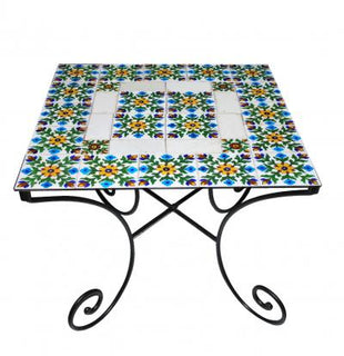 Blue Pottery Iron Coffee Table 008