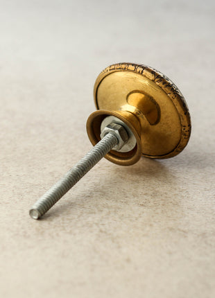 Brass Metal Knob With Gold Polished