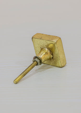Square Brass Metal Knob
