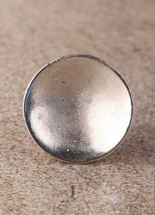 Antique Silver look Round Metal Knob