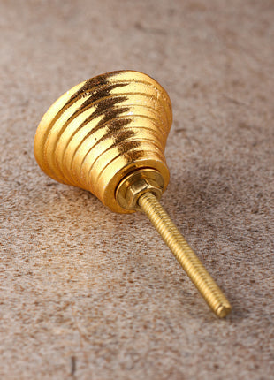 Brass look Round Metal Knob