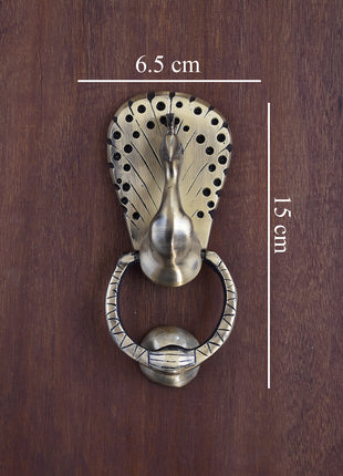 Peacock Decorative Antique Brass Door Knocker