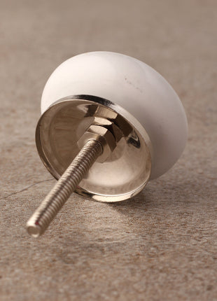 Grey and White Transfer Flat Door Knobs