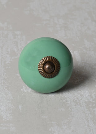 Green Ceramic Cabinet Knob