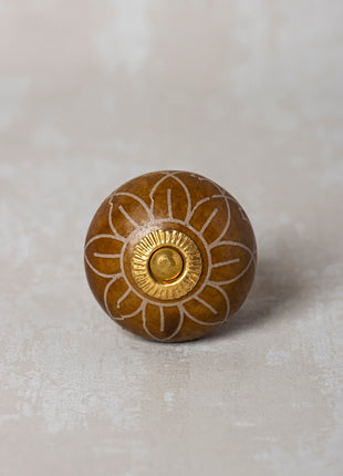 Brown Cabinet Ceramic Knob