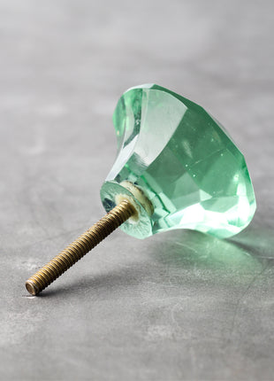 Emerald Green Crystalline Diamond Cut Door Knob (XX-Large)
