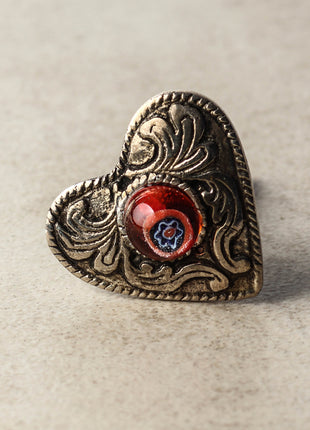 Decorative Heart Shape Wardrobe Metal knob