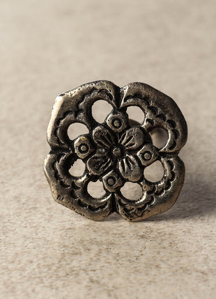 Flowered design Metal knob