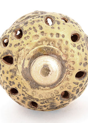 Round Metal Knob With Antique Brass Look