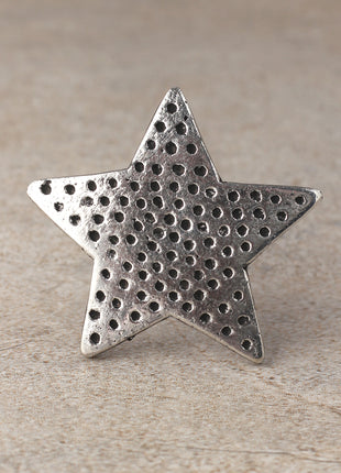 Star Dotted Shape Metal Drawer Knob