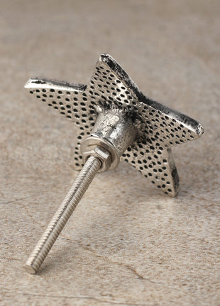 Star Dotted Shape Metal Drawer Knob