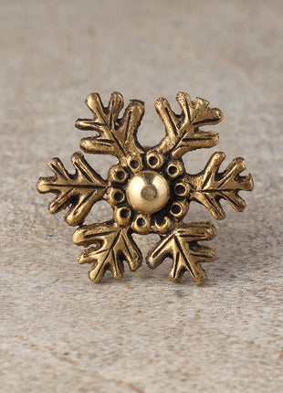 Snowflake Design Metal Drawer knob